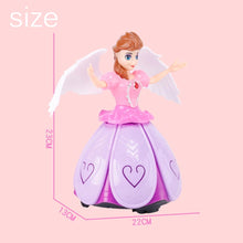 Cargar imagen en el visor de la galería, Muñeca eléctrica de princesa bailarina, giratorio con luz LED, Juguete musical para cantar MOD HJ278
