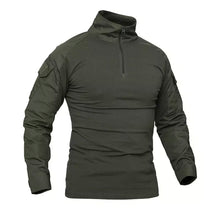 Cargar imagen en el visor de la galería, Camisetas de senderismo tácticas para hombre, camisa de manga larga de camuflaje militar, transpirable, de secado rápido, para caza y escalada al aire libre,
