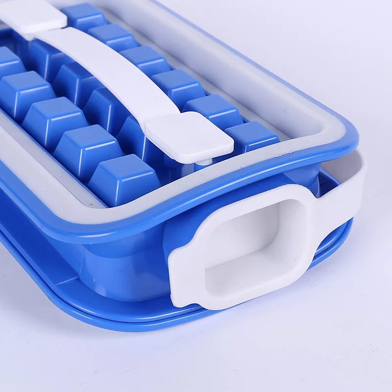 Celosía de hielo plegable para el hogar, caja de almacenamiento para rizos, molde de cubitos de hielo de grado alimenticio, 36 celosías, molde de hielo MOD GH-5228