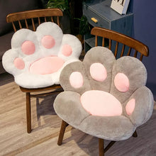 Cargar imagen en el visor de la galería, Cojín de felpa con forma de pata de Animal para niños y niñas, almohada suave de 2 tamaños para asiento, sofá de interior, decoración de silla para el hogar MOD huella
