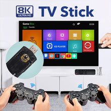 Cargar imagen en el visor de la galería, TV BOX -consola de videojuegos Retro X8 4K, 2023 juegos, 64 GB, 10000 juegos instalados, Android TV Box, sistema Dual, controlador inalámbrico MOD X8
