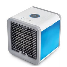 Cargar imagen en el visor de la galería, Minidispositivo de aire acondicionado con 7 LUCES LED humidificador con USB, purificador de Mesa para el hogar, dormitorio y oficina, refrigeración MOD 8856
