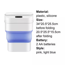 Cargar imagen en el visor de la galería, Ntelligent-cubo de basura automático sin contacto, con Sensor de movimiento infrarrojo inteligente, para casa, escritorio, bote  de basura inteligente

