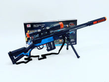 Cargar imagen en el visor de la galería, Rifle de juguete francotirador con luz y sonido usa batería AA largo 62 cm. MOD 5505

