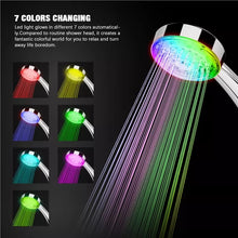Cargar imagen en el visor de la galería, Cabezal de ducha que cambia de Color, luz Led brillante, cambio automático de 7 colores
