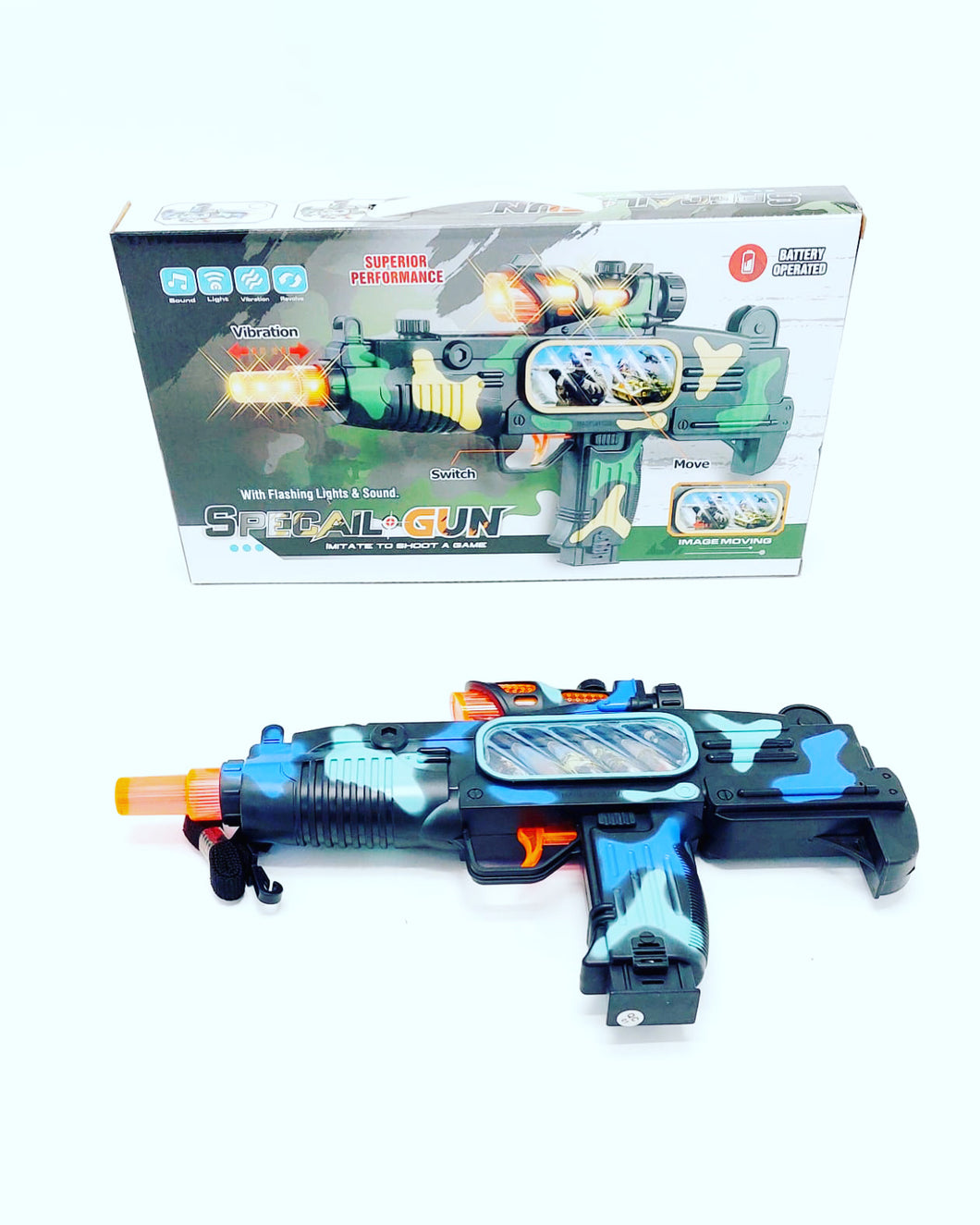 Pistola de juguete con luz y sonido MOD 252