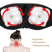 Cargar imagen en el visor de la galería, Masajeador eléctrico Shiatsu con forma de U para espalda, cuello, hombros, cuerpo, infrarrojos, calentador, 4D, para coche/casa Mod MA01 - mychinashop.com
