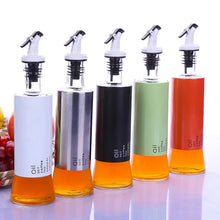 Cargar imagen en el visor de la galería, Botella dispensador aceite 200 ml  Botella de vidrio sellada para condimentos, bote de vidrio combinado, suministros de cocina, MOD 95-3
