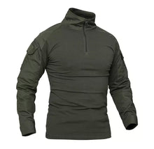 Cargar imagen en el visor de la galería, Camisetas de senderismo tácticas para hombre, camisa de manga larga de camuflaje militar, transpirable, de secado rápido, para caza y escalada al aire libre,
