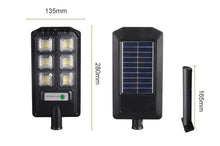 Cargar imagen en el visor de la galería, Potente lámpara Solar de pared para exteriores, luz LED de inundación con Sensor de movimiento, luz Solar IP65, foco impermeable para poste de jardín y patio MOD S-25
