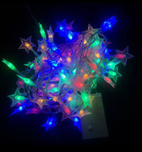 Cargar imagen en el visor de la galería, Luces  de estrella de nieve para árbol de Navidad, guirnalda de luces Led de 10M, 50Led, para fiesta, boda, jardín, decoraciones navideñas MOD SDD151
