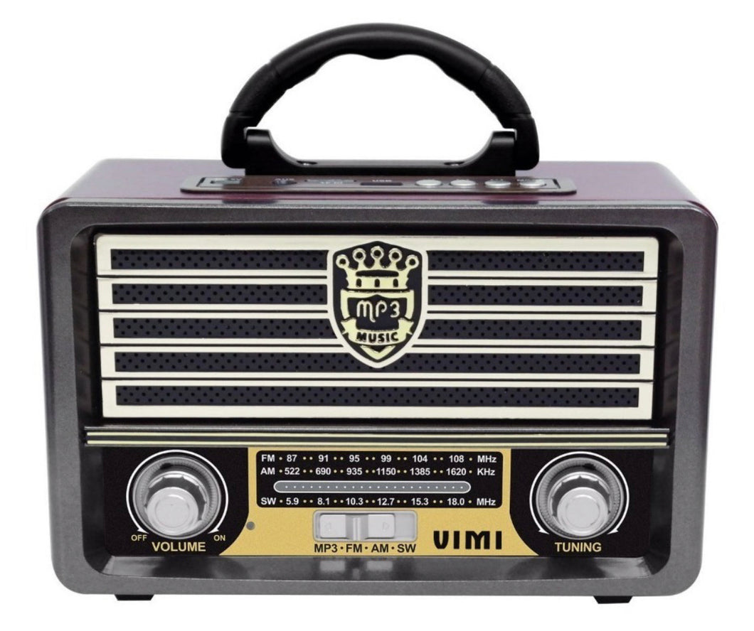 Bocina Retro Vintage Recargable Mp3 Usb Bluetooth Radio Fm  MOD MD 1909BT