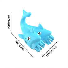 Cargar imagen en el visor de la galería, pistola de burbujas  TIBURÓN DOBLE CABEZA Juguete de pistola de burbujas de delfín para niños, soplador de burbujas de jabón de agua de verano, juguete de doble cabeza, máquina eléctrica de burbujas de tiburón MOD 804
