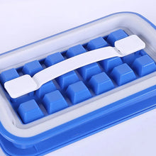 Cargar imagen en el visor de la galería, Celosía de hielo plegable para el hogar, caja de almacenamiento para rizos, molde de cubitos de hielo de grado alimenticio, 36 celosías, molde de hielo MOD GH-5228
