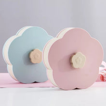 Cargar imagen en el visor de la galería, Caja de almacenamiento rotativa creativa de doble capa, organizador de decoración de boda de plástico con diseño de flores para aperitivos y dulces MOD GH6413
