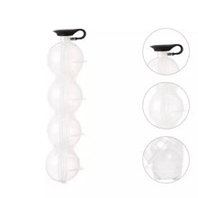 Cargar imagen en el visor de la galería, Moldes de bola de hielo de 4 piezas y 5cm, herramienta para hacer helados de cocina, para Bar, fiesta, cóctel, esfera redonda, gran oferta MOD 80443

