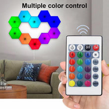 Cargar imagen en el visor de la galería, Lámpara cuántica de panal de abeja para el hogar, lámpara de pared creativa Hexagonal, combinación de empalme, luz de dormitorio MOD LED101 - mychinashop.com
