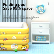 Cargar imagen en el visor de la galería, Piscina inflable para niños, piscina extraíble para interiores y exteriores, bañera infantil 143x100x70 MOD TOY133
