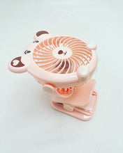 Cargar imagen en el visor de la galería, Ventilador de alto flujo  360  grados para escritorio oficina recamara de batería y pila recargable moda kawai MOD LM7545
