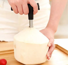 Cargar imagen en el visor de la galería, Abridor de fruta de Coco de acero inoxidable para cocina, herramienta de perforación para fiesta, utensilios de Coco, accesorios de cocina  MOD ADU400077

