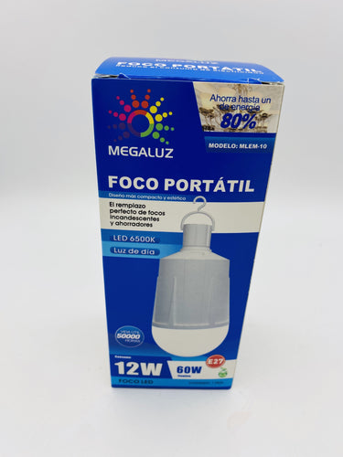 Foco portátil de trabajo con gancho  Mod EM06W12 - mychinashop.com