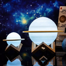 Cargar imagen en el visor de la galería, 3D de lámpara de Saturno decoración dormitorio LED de luz de la noche con control remoto para regalo de los niños lámpara de noche - mychinashop.com
