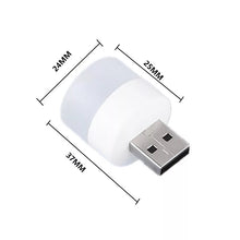 Cargar imagen en el visor de la galería, Mini lámpara foco usb mini  de enchufe USB portátil, carga de energía móvil, lámparas de libro pequeñas LED, protección ocular, lectura, luz redonda nocturna
