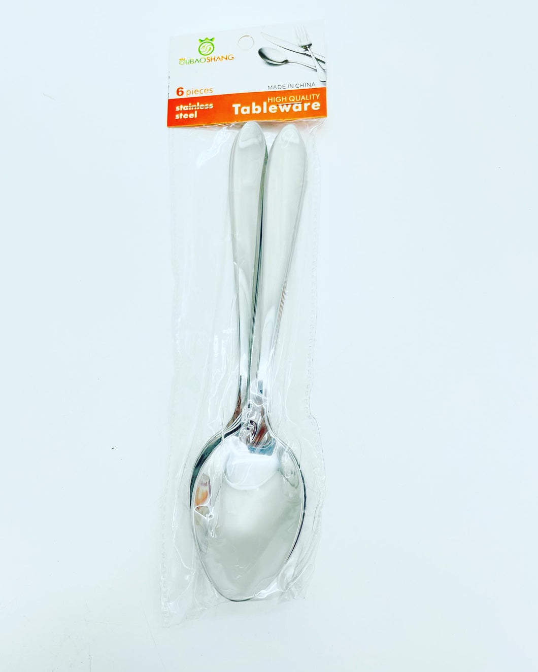 6 pz de cubiertos de acero inoxidable para restaurante, cuchara afilada para comida occidental MOD 1009