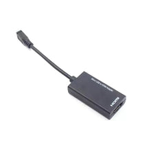 Cargar imagen en el visor de la galería, Adapter Cable MHL Micro USB Male to HDMI Female for Android Smartphone and Tablet HDMI V8 mod X-37 - mychinashop.com
