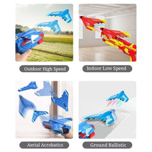 Cargar imagen en el visor de la galería, Pistola de lanzamiento de avión de burbujas para niños, juguete de deslizamiento al aire libre, catapulta vacía de un clic, tipo de pistola continua, lanzador de oscilación MOD DLM804
