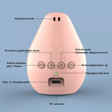 Cargar imagen en el visor de la galería, Altavoz Bluetooth con aguacate y carga USB, minialtavoz portátil MOD ZE-336

