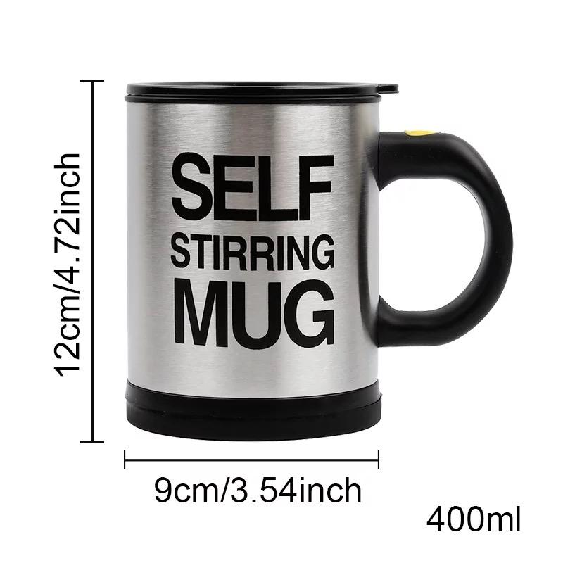 Taza de café automática de acero inoxidable, taza mezcladora de té de la leche, mod VAS12 Doble Aislamiento vagos eléctricos, tazón taza inteligente, 400ml - mychinashop.com