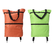 Cargar imagen en el visor de la galería, Bolsa de compras plegable, organizador de compras de verduras, portátil, con ruedas ,carrito de mandado
