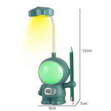 Cargar imagen en el visor de la galería, Lámpara Led de astronauta espacial recargable por USB, portalápices multifuncional, luz nocturna creativa para dormitorio,sacapuntas MOD YC-7800B
