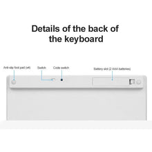 Cargar imagen en el visor de la galería, Teclado inalámbrico universal con bluetooth para ordenador portátil, tableta, iPad, iPhone, IOS, sistema operativo android y windows - mychinashop.com
