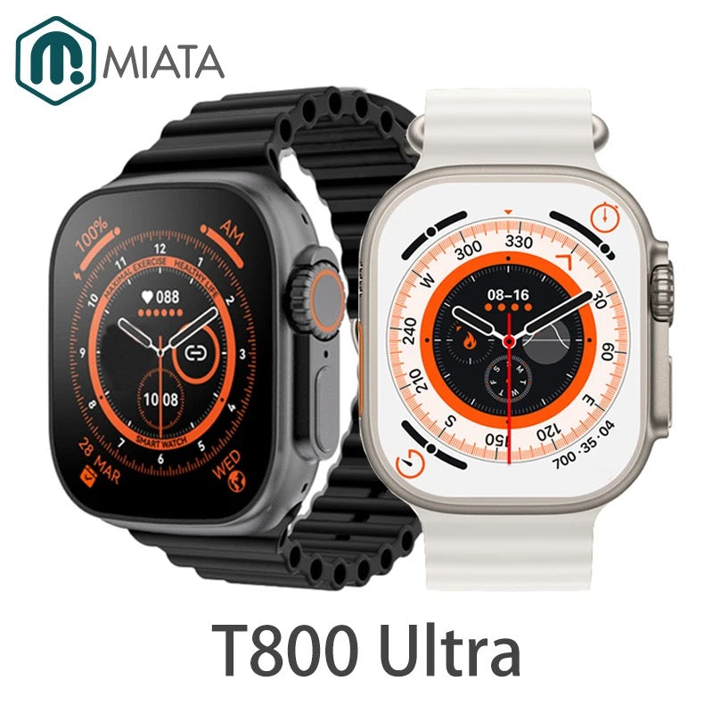 Reloj inteligente T800 Ultra para hombre y mujer, accesorio de pulsera resistente al agua con Bluetooth, llamadas, compatible con Apple Android Phone PK T900 i8 Pro Max Series 8,