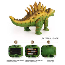 Cargar imagen en el visor de la galería, Dinosaurio eléctrico de juguete para niños, juguete de dinosaurio eléctrico de gran tamaño, vida salvaje, caminar, sonido, Dinobot MOD 804
