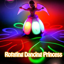 Cargar imagen en el visor de la galería, Muñeca eléctrica de princesa bailarina, giratorio con luz LED, Juguete musical para cantar MOD HJ278
