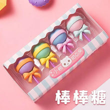 Cargar imagen en el visor de la galería, Juego de borradores de postre Yummy para niños, Mini Piruleta de helado, Donuts de goma de borrar para lápiz escolar, MOD CL5342

