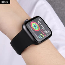 Cargar imagen en el visor de la galería, Correa lisa 42 mm smart  wach varios colores Correa de silicona para Apple Watch, banda de 44mm, 40mm - mychinashop.com
