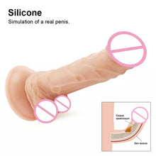 Cargar imagen en el visor de la galería, Dildo silicona con vibración recargable MOD QS-Z020
