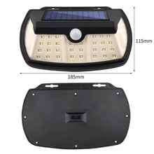 Cargar imagen en el visor de la galería, Lámpara de pared de seguridad para exteriores, luz de emergencia recargable con Sensor de movimiento PIR, COB luz LED Solar para jardín, Mod LSW-33 - mychinashop.com
