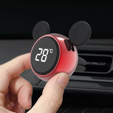 Cargar imagen en el visor de la galería, Perfume de aromaterapia de coche de dibujos animados, pantalla táctil inteligente, pantalla de temperatura, salida de aire creativa, decoración Interior de coche, adorno de coche
