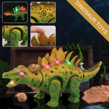 Cargar imagen en el visor de la galería, Dinosaurio eléctrico de juguete para niños, juguete de dinosaurio eléctrico de gran tamaño, vida salvaje, caminar, sonido, Dinobot MOD 804
