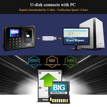 Cargar imagen en el visor de la galería, Reloj Checador Biometrico Digital huella Usb MOD CON41
