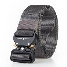 Cargar imagen en el visor de la galería, Cinturón militar de nailon táctico para hombre, correa de cintura de combate para entrenamiento de caza al aire libre con hebilla de Metal resistente, alta calidad - mychinashop.com
