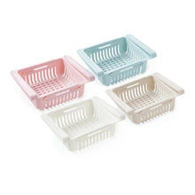 Cargar imagen en el visor de la galería, Organizador de cocina ajustable, estante de almacenamiento para nevera, congelador, cajón extraíble, ahorrador de espacio MOD 680715
