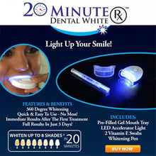 Cargar imagen en el visor de la galería, Limpiador Dental de 20 minutos, Kit de blanqueamiento Dental con luz fría, luz LED, cuidado de salud bucal, Belleza - mychinashop.com
