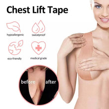 Cargar imagen en el visor de la galería, Boobtape-Sujetador Invisible adhesivo para mujer, pezón, cinta de realce de pecho, Bralette sin tirantes, almohadilla adhesiva
