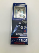 Cargar imagen en el visor de la galería, Cargador 360 con tres entradas con iman y luz led rítmico MOD W-016 varios colores - mychinashop.com
